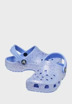 Crocs Kids Classic Glitter Clog Sandals -Shoes Shop 2 zoom desktop 300