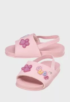 Klin Kids Heart Print Slydes -Shoes Shop 3 zoom desktop 322