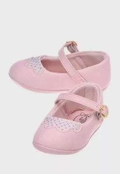 Klin Kids Glitter Flower Ballerinas -Shoes Shop 3 zoom desktop 360