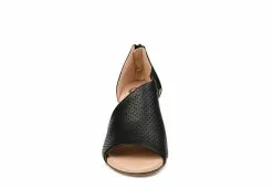 Journee Collection Womens Aretha Wedge Sandal - Black -Shoes Shop US 01 102152 02
