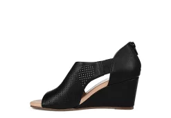 Journee Collection Womens Aretha Wedge Sandal - Black -Shoes Shop US 01 102152 03