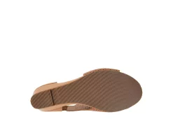 Journee Collection Womens Aretha Wedge Sandal - Cognac -Shoes Shop US 01 102153 06