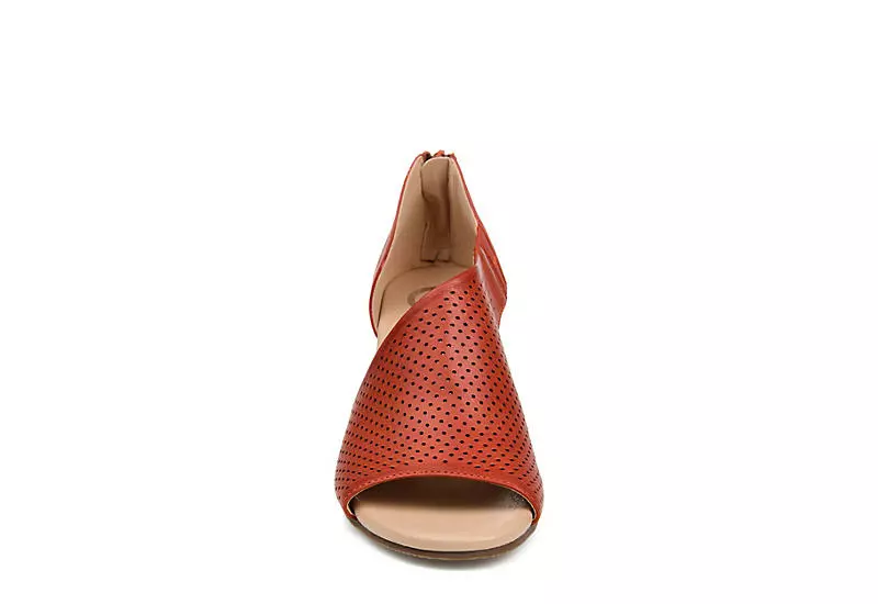 Journee Collection Womens Aretha Wedge Sandal - Rust 5 Journee Collection Womens Aretha Wedge Sandal - Rust - Image 3