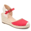 Journee Collection Womens Ashlyn Wedge Sandal - Red 2 Journee Collection Womens Ashlyn Wedge Sandal - Red -Shoes Shop US 01 102164 00