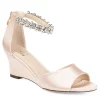 Journee Collection Womens Connor Wedge Sandal - Off White -Shoes Shop US 01 102217 00
