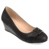 Journee Collection Womens Graysn Wedge Pump - Black -Shoes Shop US 01 102241 00