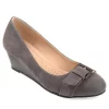 Journee Collection Womens Graysn Pump - Grey -Shoes Shop US 01 102245 00