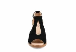 Journee Collection Womens Kedzie Wedge Sandal - Black -Shoes Shop US 01 102265 02