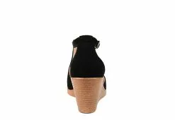 Journee Collection Womens Kedzie Wedge Sandal - Black -Shoes Shop US 01 102265 04