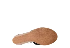Journee Collection Womens Kedzie Wedge Sandal - Black -Shoes Shop US 01 102265 06