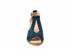 Journee Collection Womens Kedzie Wedge Sandal - Blue -Shoes Shop US 01 102266 02