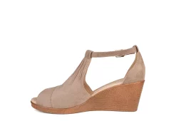 Journee Collection Womens Kedzie Wedge Sandal - Taupe -Shoes Shop US 01 102269 03