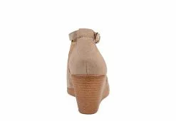 Journee Collection Womens Kedzie Wedge Sandal - Taupe -Shoes Shop US 01 102269 04
