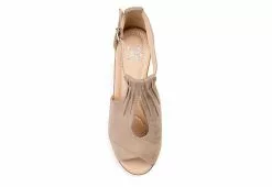 Journee Collection Womens Kedzie Wedge Sandal - Taupe -Shoes Shop US 01 102269 05