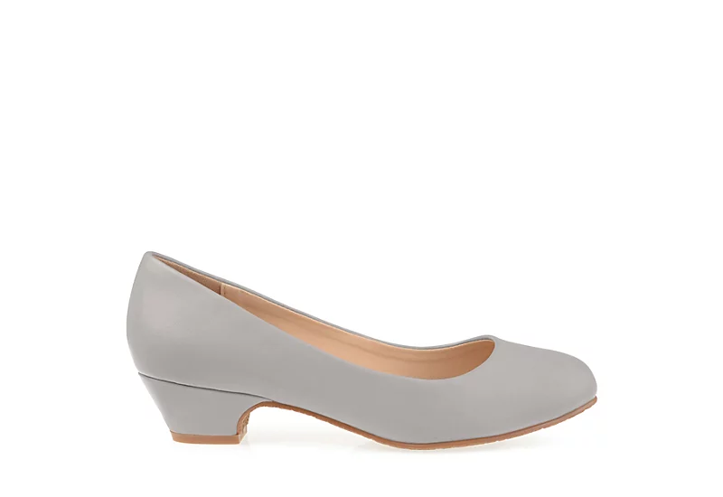 Journee Collection Womens Saar Pump - Grey 4 Journee Collection Womens Saar Pump - Grey - Image 2