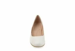 Journee Collection Womens Saar Pump - White -Shoes Shop US 01 103360 02