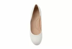 Journee Collection Womens Saar Pump - White -Shoes Shop US 01 103360 05