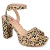 Journee Collection Womens Nairri Platform Sandal - Leopard -Shoes Shop US 01 103510 00
