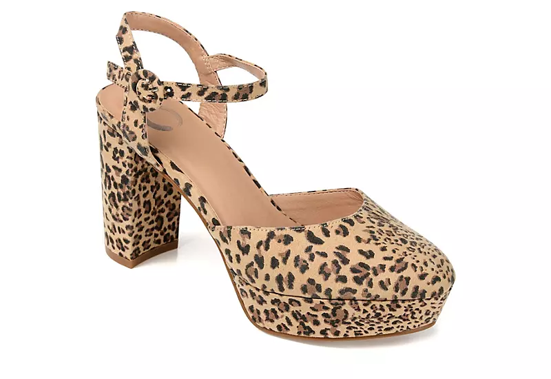 Journee Collection Womens Roslynn Platform Pump - Leopard 3 Journee Collection Womens Roslynn Platform Pump - Leopard