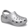 Crocs Womens Classic Platform Clog - Silver -Shoes Shop US 01 103585 00