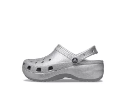Crocs Womens Classic Platform Clog - Silver 11 Crocs Womens Classic Platform Clog - Silver -Shoes Shop US 01 103585 02