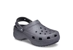 Crocs Womens Classic Platform Clog - Black