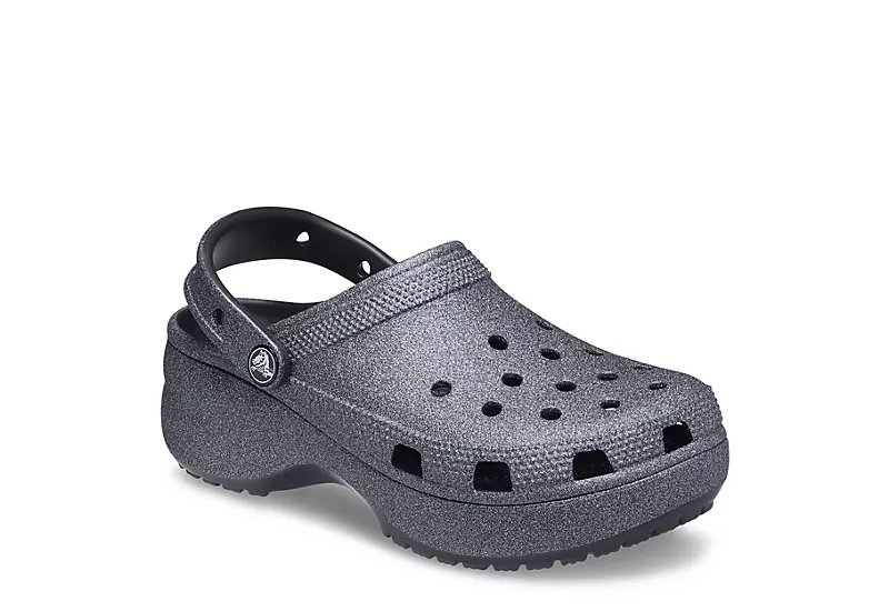 Crocs Womens Classic Platform Clog - Black 3 Crocs Womens Classic Platform Clog - Black