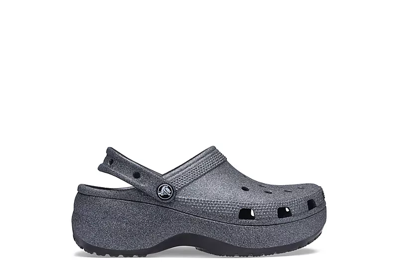 Crocs Womens Classic Platform Clog - Black 4 Crocs Womens Classic Platform Clog - Black - Image 2