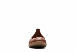 Clarks Womens Jeanette Ease Flat - Tan -Shoes Shop US 01 105282 02