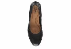 Clarks Womens Jeanette Ease Flat - Black -Shoes Shop US 01 105283 05