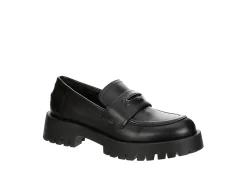 Steve Madden Womens Lawrence Loafer - Black