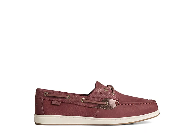 Sperry Womens Coastfish 2-eye Boat Shoe - Burgundy 4 Sperry Womens Coastfish 2-eye Boat Shoe - Burgundy - Image 2
