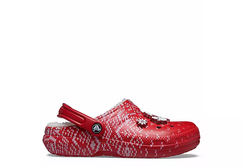 Crocs Womens Classic Lined Clog - Red 4 Crocs Womens Classic Lined Clog - Red - Image 2