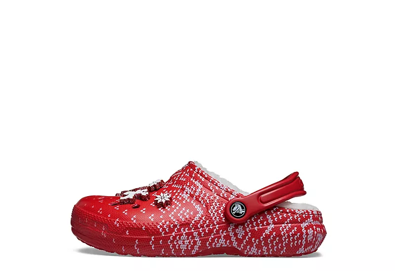 Crocs Womens Classic Lined Clog - Red 5 Crocs Womens Classic Lined Clog - Red - Image 3