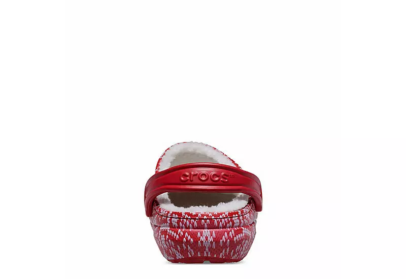 Crocs Womens Classic Lined Clog - Red 6 Crocs Womens Classic Lined Clog - Red - Image 4