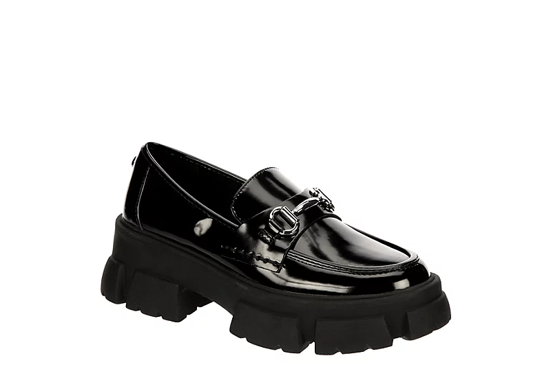 Steve Madden Womens Trifecta Loafer - Black 3 Steve Madden Womens Trifecta Loafer - Black