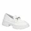 Steve Madden Womens Trifecta Loafer - White -Shoes Shop US 01 105877 00