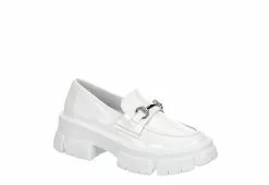 Steve Madden Womens Trifecta Loafer - White