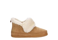 Minnetonka Womens Jule Bootie Slipper - Tan -Shoes Shop US 01 106042 01