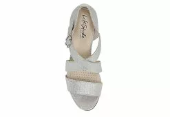 Lifestride Womens Carlyle Sandal - Silver -Shoes Shop US 01 106061 05