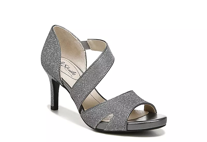 Lifestride Womens Mega Platform Sandal - Pewter 3 Lifestride Womens Mega Platform Sandal - Pewter