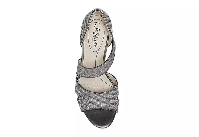 Lifestride Womens Mega Platform Sandal - Pewter 8 Lifestride Womens Mega Platform Sandal - Pewter - Image 6