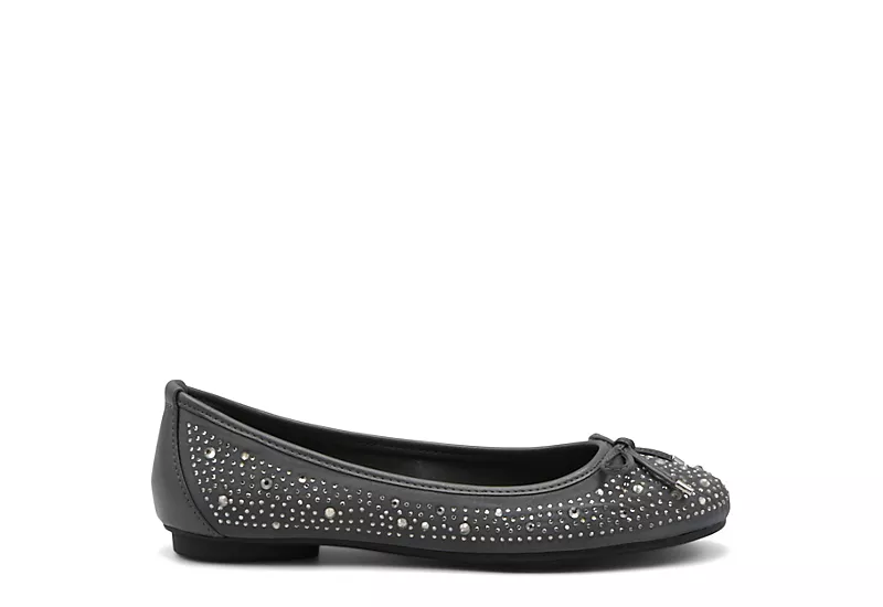Adrienne Vittadini Womens Cathi Flat - Pewter 4 Adrienne Vittadini Womens Cathi Flat - Pewter - Image 2