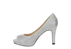 Adrienne Vittadini Womens Gervin Pump - Silver -Shoes Shop US 01 106399 03