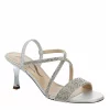 N By Nina Womens Lourdes Sandal - Silver -Shoes Shop US 01 106400 00