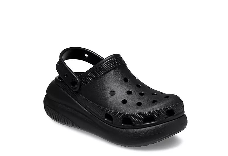 Crocs Womens Classic Crush Clog - Black 3 Crocs Womens Classic Crush Clog - Black