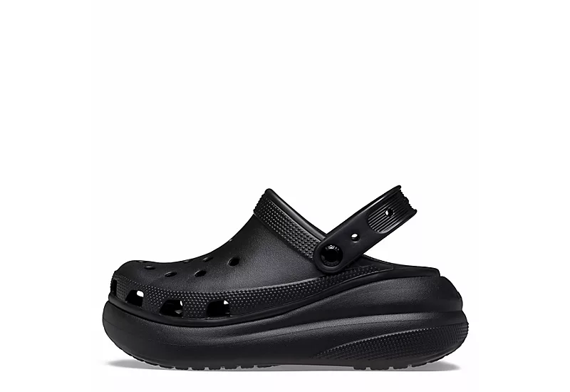 Crocs Womens Classic Crush Clog - Black 5 Crocs Womens Classic Crush Clog - Black - Image 3