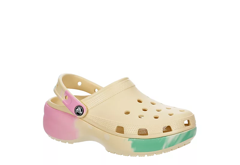 Crocs Womens Classic Platform Clog - Ivory 3 Crocs Womens Classic Platform Clog - Ivory