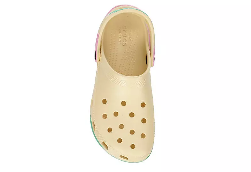 Crocs Womens Classic Platform Clog - Ivory 8 Crocs Womens Classic Platform Clog - Ivory - Image 6