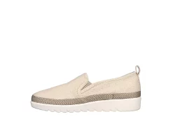 Skechers Womens Flexpadrille Hi Pleasant Harmony Slip On Sneaker - Natural -Shoes Shop US 01 106894 02